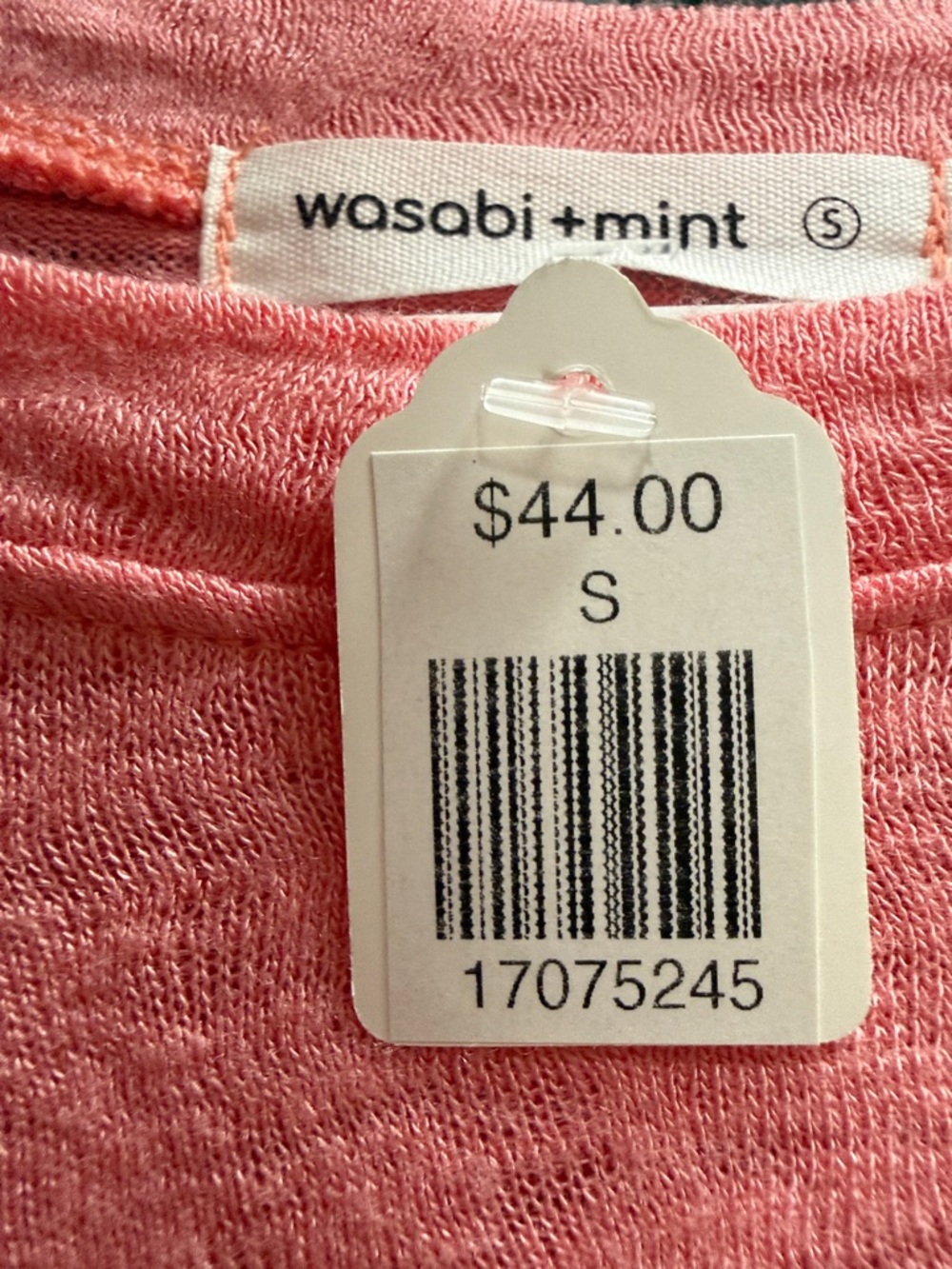 Women's Soft Coral Lightweight Short Sleeve Tee - Picture 5 of 5